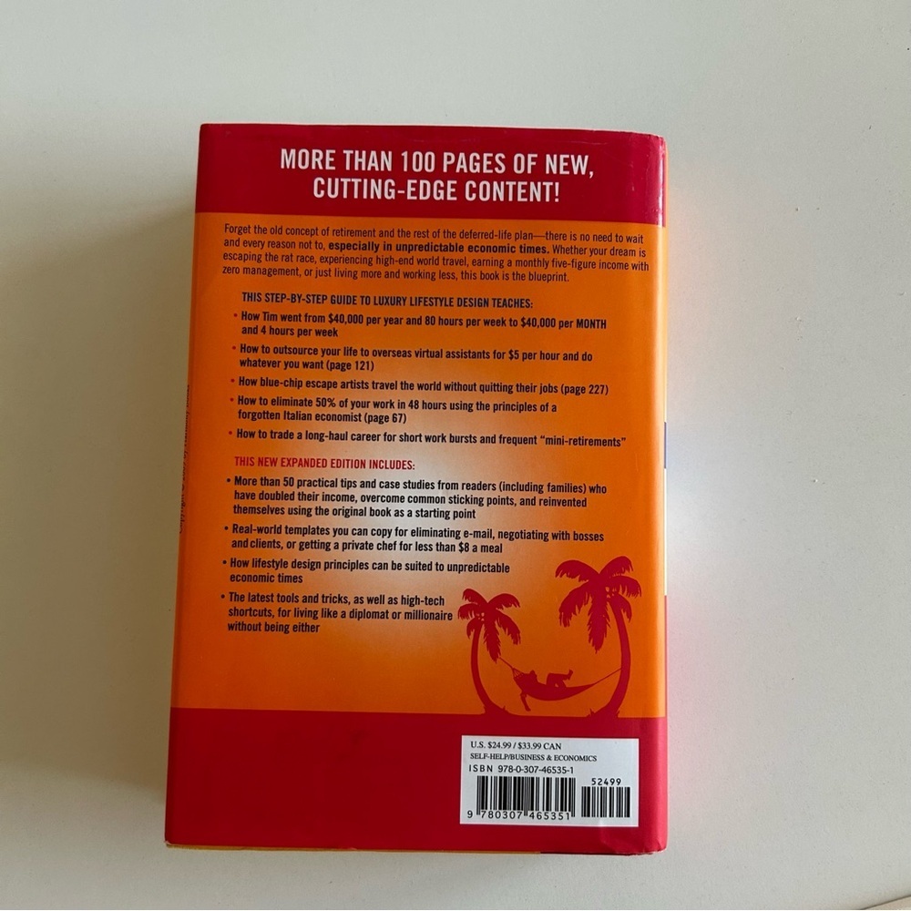 Hardcover Book- The 4-Hour Workweek Book by Timothy Ferriss - Picture 3 of 5